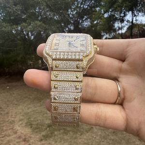 Reloj Mecánico Automático de Lujo Estilo Hip Hop para Hombre, Completamente Cubierto de Diamantes, 40MM, Acero Inoxidable 316L, con Diamantes Moissanite - Product Image 3