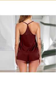 Conjunto de 2 Piezas para Mujer, Verano 2026, Tendencia, Casual, Color Liso, Camiseta de Manga Corta y Pantalones Cortos, 100% Algodón, Impermeable - Product Image 2