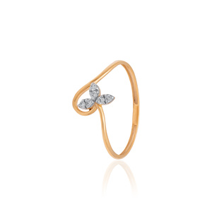 Diamante natural redondo de talla brillante, 0.07 quilates, color H-I, certificado por IGI, claridad VS-SI, en oro amarillo macizo, atemporal. - Product Image 2