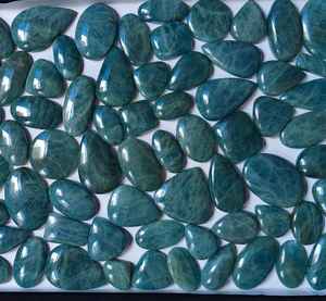 Wholesale Handmade Natural <b>Aquamarine</b> Cabochon Mixed Shapes Sizes Oval Crystal Gemstone Lot Opal Necklace with Loose Gemstones - Product Image 3