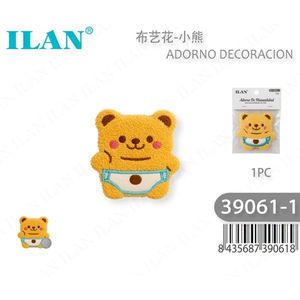 Ornamento Decorativo a Forma di Orso Ilan, 1 Pezzo, Decorazione per la Casa in Tessuto - Product Image 1