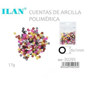 Perline in Argilla Polimerica Ilan 6x1mm Multicolore 17g - Product Image 3