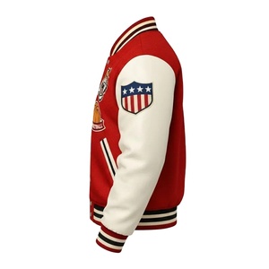 เสื้อแจ็คเก็ตเบสบอล YiXin ลายตัวอักษร สไตล์ลำลอง ทรงหลวม โอเวอร์ไซส์ สำหรับผู้ชาย รุ่นฮิตขายดี ปี 2023 ขายส่ง - Product Image 4