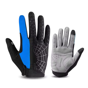 Custom Design Full-Finger Cycling Gloves Leather/Mesh/Neoprene Materials Khirad Sports Brand-Lightweight Breathable for Outdoor - Product Image 3
