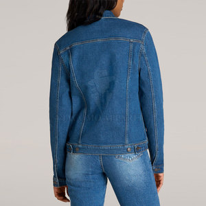 Vestes en jean pour femmes de qualité supérieure, conçues pour sublimer votre garde-robe avec un style classique et une coupe confortable pour les looks décontractés. - Product Image 2
