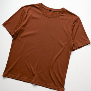 Men T-shirt Short Sleeve Breathable Eco-Friendly Knitted Polyester/Cotton Front O-Neck Printed Solid Blank <b>Design</b> Regular Fit - Product Image 3
