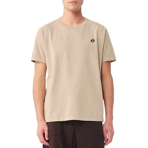 Camiseta de Manga Corta con Cuello Redondo de Algodón Beige Unisex al por Mayor para Otoño 2026, Ropa Deportiva Informal Lisa para Impresión y Bordado Personalizados - Product Image 1