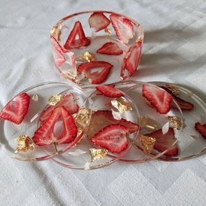 Beautiful Resin <b>Coaster</b> Elegant Decorative <b>Drink</b> <b>Coaster</b> for Coffee Table Dining Table and Home Kitchen Use From India - Product Image 1