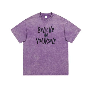 Custom Acid Wash T Shirt Men Women Unisex Oversized <b>Vintage</b> Streetwear <b>Tee</b> OEM Private Label Manufacturer Loose Fit Style <b>Tee</b> - Product Image 1