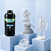 Résine acrylique synthétique liquide haute transparence KEJIA pour imprimante 3D, 1 kg, résistante, souple, faible odeur, compatible avec toutes les imprimantes 3D LCD/DLP