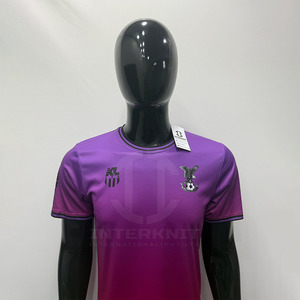 Camiseta de Fútbol Personalizada al por Mayor de Pakistán - Servicio OEM, Material Transpirable de Poliéster, Último Diseño, Impresión por Sublimación, Nombre Personalizado - Product Image 3