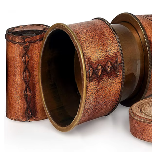 Telescopio de mano de decoración antigua con Funda de cuero Pirate Spyglass para navegación y aventuras al aire libre - Product Image 6