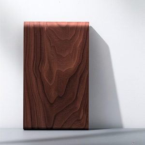 Bandeja Redonda de Madera Maciza Hecha a Mano, Moderna, con Asa de Metal, Ecológica, para Decoración del Hogar y Almacenamiento en la Mesa - Product Image 4