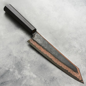 Cuchillo de Cocina de Cobre Damasco Hecho a Mano, Cuchillo de Chef para el Hogar y Restaurantes, Herramienta de Corte para Preparación de Alimentos - Product Image 1