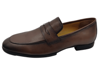 Mocassins marron en PU pour hommes Dlords, à enfiler avec pompons, semelle intermédiaire respirante en EVA, semelle extérieure en caoutchouc, doublure en jersey, toutes saisons