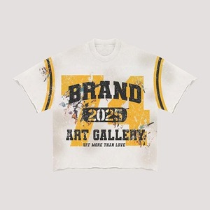 Conjunto de 2 Camisetas de Algodón 100% de Alta Calidad con Estampado Lavado, Diseño Personalizado DTG, Camisetas de Manga Corta y Pantalones Cortos - Product Image 5