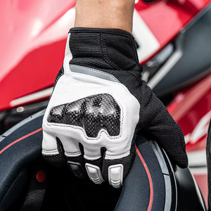 Guantes de Motocicleta de Cuero Personalizados para Hombre y Mujer, Servicio OEM con Diseño de Logotipo Personalizado, Equipo Deportivo Aplicable para Carreras de Motos - Product Image 2
