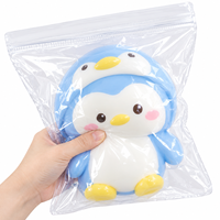 Sac d'emballage auto-scellant en PVC personnalisé pour jouets sensoriels anti-stress pour animaux, pochette de rangement transparente réutilisable, vente en gros