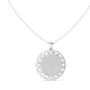 Pendentif en diamant cultivé en laboratoire certifié en or, bijoux fins de qualité supérieure, pendentif de créateur, accessoire de mode contemporain, cadeau - Product Image 3