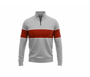 Active Fit Sublimation Quarter Zip Jacket Manufacturer <b>Men</b> Women Youth Sportswear Quick Dry Team <b>Pullover</b> - Product Image 4