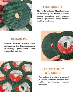 Disque de découpe métallique professionnel HGP CDSI modèle 125 mm, épaisseur 1,2 mm, diamètre intérieur 22,23 mm, 12200 tr/min, meule abrasive haute vitesse pour polisseuses d'angle - Product Image 2