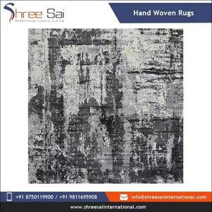 High Quality Modern Large Carpets and Area Rugs Sets Simple Design Embroidered Wool and Cotton From Indian Manufacturer - Product Image 3