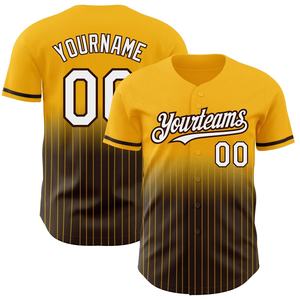 Camiseta de Béisbol Sublimada con Logotipo Personalizado, Unisex, a Rayas, de Poliéster que Absorbe la Humedad, Ropa Deportiva de Manga Corta - Product Image 5