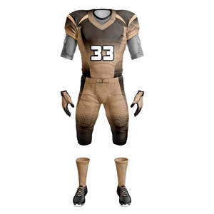 Maillot de football américain respirant de qualité supérieure, facile à porter, uniforme d'équipe, sublimation personnalisée, uniforme de football américain grande taille - Product Image 2