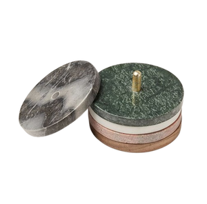 Vente en gros de sous-verres décoratifs de table en pierre de marbre 2025 les plus vendus ensemble de supports nouveau design d'ustensiles de cuisine tapis de café haute qualité prix - Product Image 1