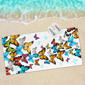 Toalla de Baño y Playa de Secado Rápido, Ecológica y de Lujo, Diseño Personalizado, Patrón a Cuadros de la Mejor Calidad, Técnicas de Impresión OEM/ODM, Último Modelo 2026 - Product Image 5