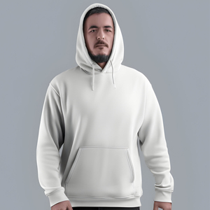 Sweat-shirts à capuche pour hommes 100 % coton, personnalisables, épais, surdimensionnés, de haute qualité, vierges, vente en gros, MOQ 100, FOB 2,80-4,10 $ - Product Image 2