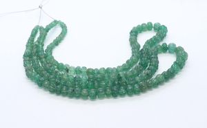 Cuentas de Cuarzo Verde Fresa Natural Talladas, Cuentas de Cuarzo Fresa en Forma de Sandía para Suministros de Joyería - Product Image 3