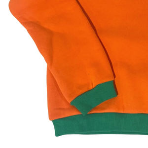 Sudadera Verde y Naranja de Alta Calidad con Bordado y Estampado Personalizados para Hombres y Mujeres, para Universidad o Colegio - Product Image 5