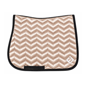 Tapis de selle de dressage matelassé rose doré avec doublure polaire et sangle de selle en polyester - Product Image 2