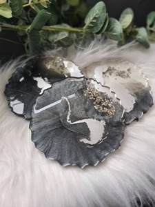 Resin <b>Coaster</b> Elegant Handmade Resin <b>Coaster</b> <b>Set</b> With Artistic Offering Luxury And Style To Interior Decoration - Product Image 5