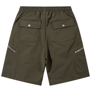 Men's Tactical <b>Cargo</b> Shorts Multi-Pocket Zipper Techwear Streetwear Elastic Waist Drawstring Summer Casual Outdoor Work Shorts - Product Image 3