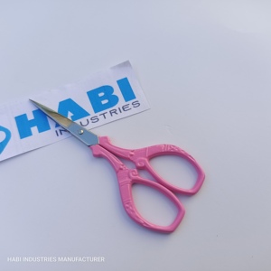 <b>Sewing</b> Needlework Embroidery Handicraft Pruning Tailor Scissors Stainless Steel Right-Handed Custom Color Steel Handles - Product Image 5