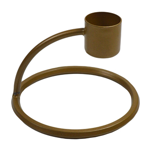 Porte-bougie moderne au design élégant, finition peinte en or, support à trois bougies personnalisé, design pour la maison, la villa, le dîner et les mariages - Product Image 4