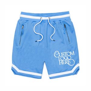 Shorts en maille légère entièrement imprimés avec logo personnalisé, entrejambe de 5 pouces, pour le basketball, la course et la gym, pour hommes, collection 2026 - Product Image 1