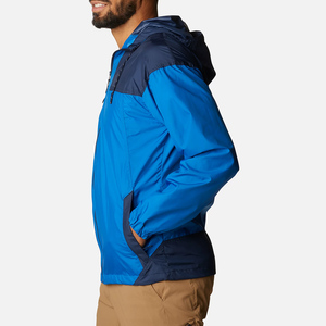 OEM Premium Fashion Streetwear Windbreaker <b>Jacket</b> For Men Lightweight Outdoor Front <b>Zip</b>-<b>Up</b> Breathable Hooded Windbreaker <b>Jacket</b> - Product Image 3