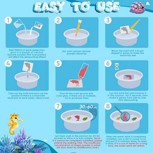 Kit de Gel Colorido Ecológico Truent, 20 Geles, 5 Moldes, Manualidades, Crea tus Propios Mascotas de Agua, Juguetes Blandos, Diversión, Manualidades DIY - Product Image 4