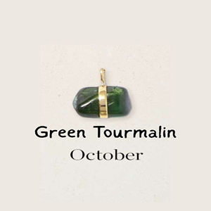 Raw Green Tourmaline Bezel Set Gold Plating Pendant Center Bezel <b>Birthstone</b> Charm for Handmade Dainty <b>Necklace</b>, Jewelry Making - Product Image 1