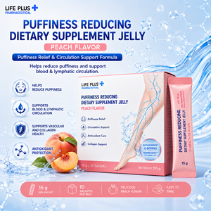 Suplemento Dietético de Vitaminas Reductor de Hinchazón, Agente Gelificante, Sabor a Melocotón, Antioxidante, Apoyo a la Circulación, 100g, Privado - Product Image 1