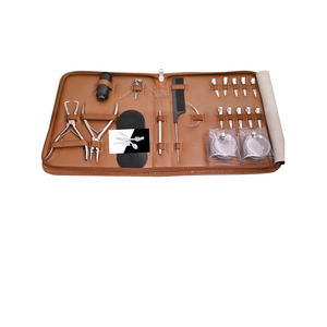 Ciseaux professionnels de haute qualité en acier inoxydable pour extensions de cheveux, kit d'outils pour usage domestique - Product Image 1