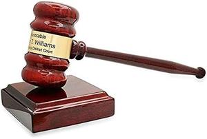 Tienda de Regalos Ejecutivos |   Set de Martillo y Bloque de Madera de Palisandro Personalizado en Caja de Madera con Bisagras y Grabado Personalizado - Product Image 3