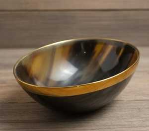 Handmade Polished Round Dessert <b>Plate</b> Modern Design Natural Horn Material Eco-Friendly & Durable <b>Decorative</b> <b>Plate</b> for Parties - Product Image 2