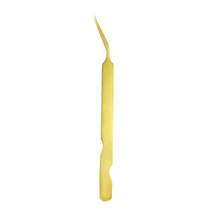 Pinzas para extensión de pestañas, herramienta de precisión para recoger pestañas, aplicador de pestañas de acero inoxidable para trabajos de extensión de pestañas de volumen y clásicas - Product Image 1