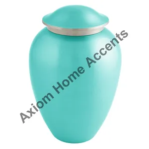 Urne funéraire en aluminium Axiom Home Accents pour cendres d'adultes, fournitures funéraires métalliques pour restes humains, pas cher, indien - Product Image 6