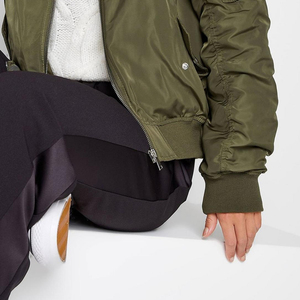 New Breathable Comfort Windproof Women's High Quality Nylon/Cotton Bomber Jacket Detachable Sleeves Winter Outdoor Wholesale OEM - Product Image 6