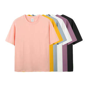 T-shirt Femme Grande Taille de Haute Qualité, Personnalisable avec Broderie et Impression de Logo, en Coton Uni Tricoté Décontracté, Motif Graphique, pour Adolescentes (150-250) - Product Image 2